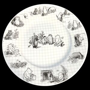 Disney Winnie The Pooh Sketch Art 8" Salad/Dessert Plate MULTI QUANTITY -3 avail